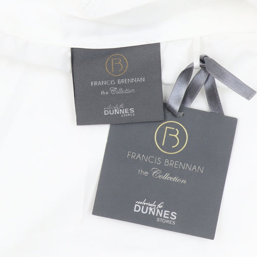 Francis Brennan Ivory Satin Kimono Robe Women L