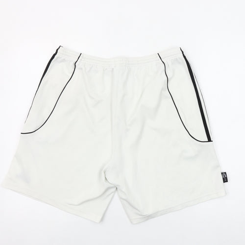 Adidas Mens White XL Athletic Shorts Lightweight Quick Dry
