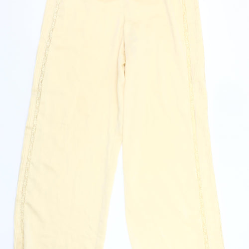 Savida Women’s Beige Lace Trim Pyjama Pants Size 8