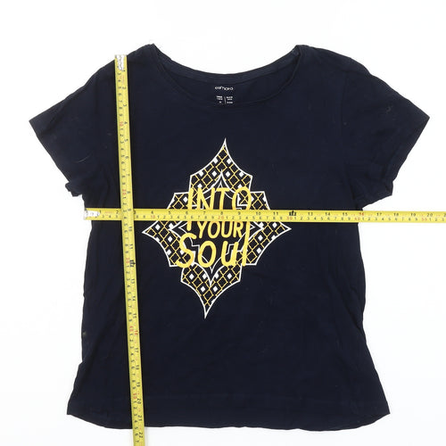 Esmara Women's Blue Short Sleeve Cotton T-Shirt Size 10