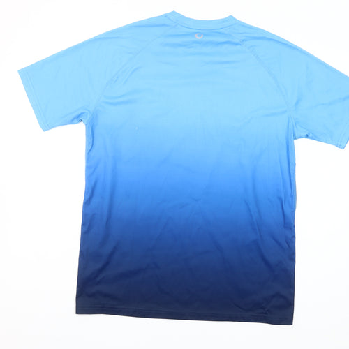 Dunnes Stores Men’s Blue Ombre Short Sleeve Sports T-Shirt Size M