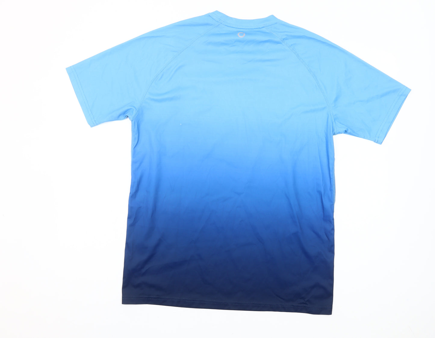 Dunnes Stores Men’s Blue Ombre Short Sleeve Sports T-Shirt Size M