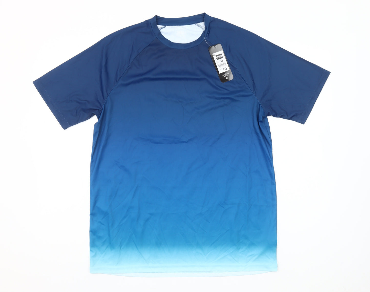 Dunnes Stores Men's Blue Medium Lightweight Quick Dry Sports T-Shirt