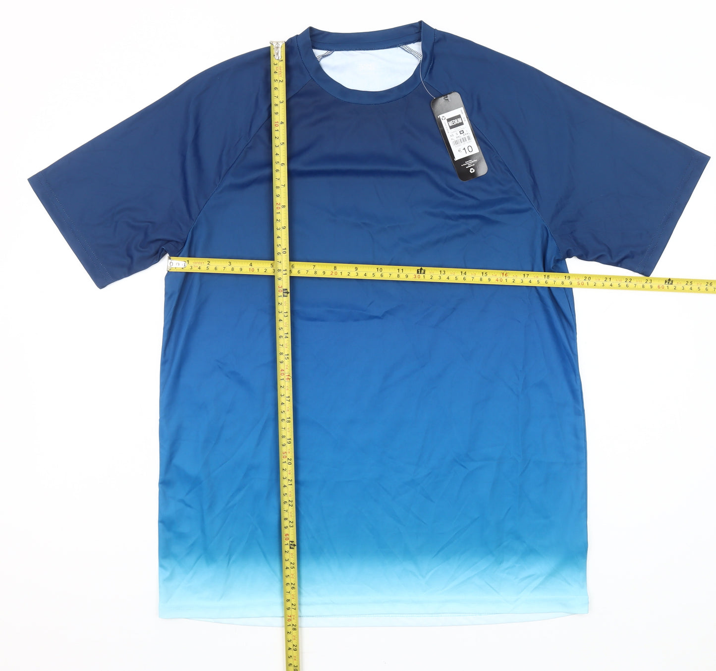 Dunnes Stores Men's Blue Medium Lightweight Quick Dry Sports T-Shirt