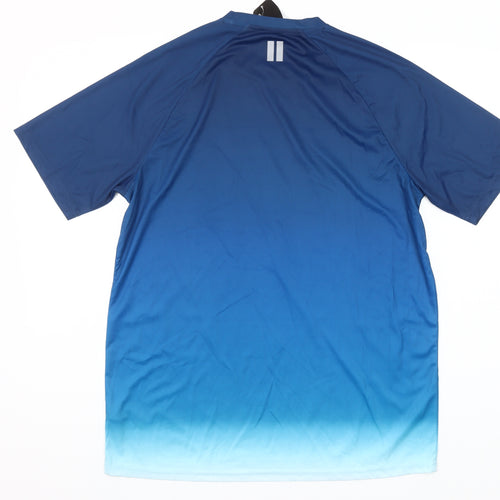 Dunnes Stores Men's Blue Medium Lightweight Quick Dry Sports T-Shirt