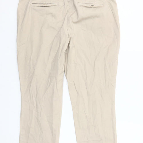 Ann Taylor Women’s Beige Chino Slim Fit Stretch Trousers Size 8