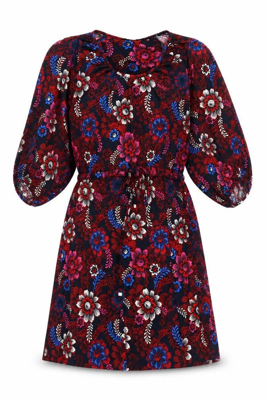 Front view of Next Women's Multicoloured Floral A-Line Dress, size 8