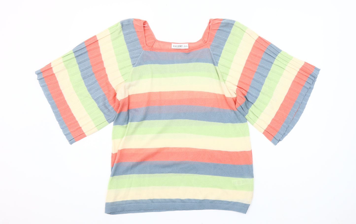 Gallery Women’s Multicoloured Striped Tunic Blouse Size S