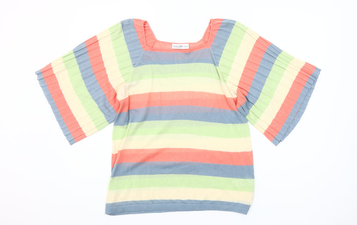 Gallery Women’s Multicoloured Striped Tunic Blouse Size S