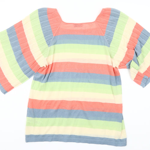 Gallery Women’s Multicoloured Striped Tunic Blouse Size S