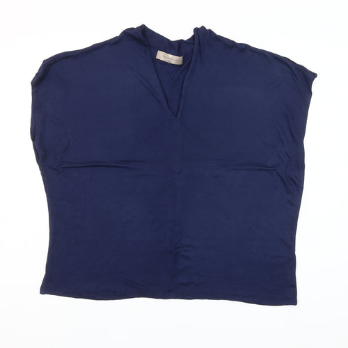 Paul Costelloe Living Studio Women's Blue Viscose Tunic Blouse Size 16