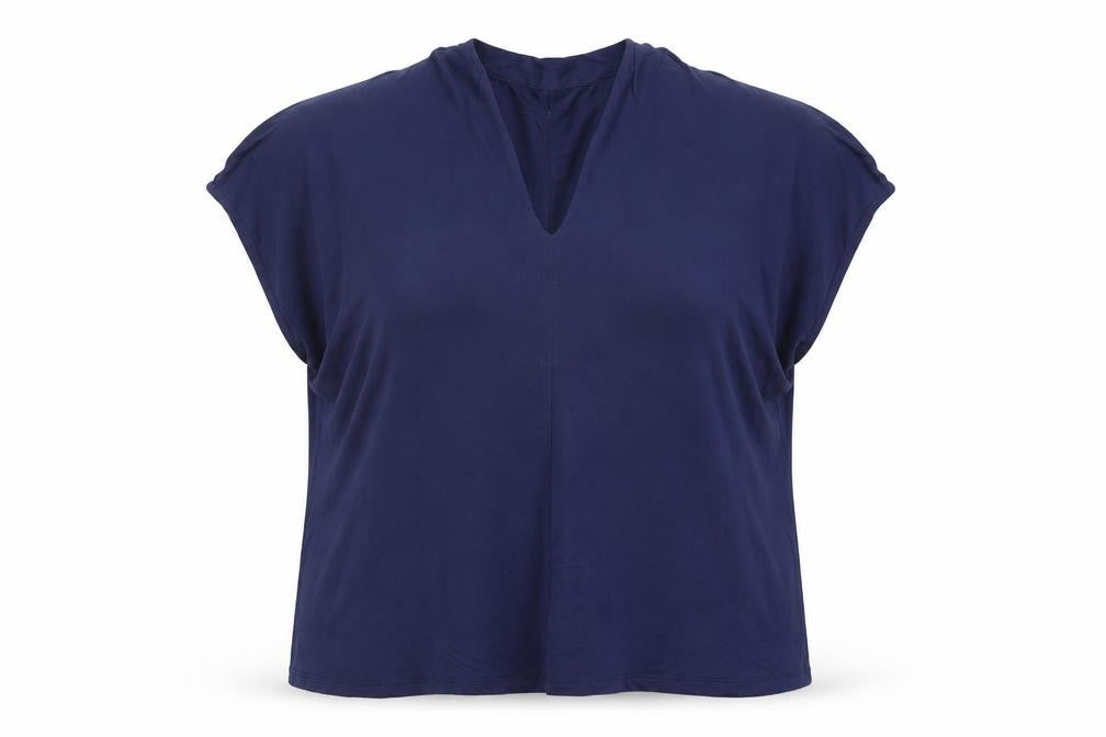 Paul Costelloe Living Studio Women's Blue Viscose Tunic Blouse Size 16