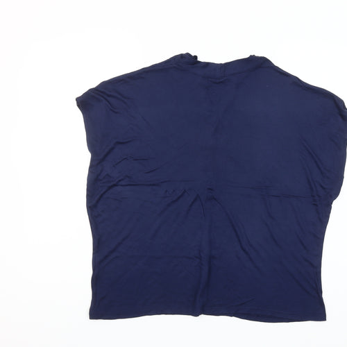 Paul Costelloe Living Studio Women's Blue Viscose Tunic Blouse Size 16