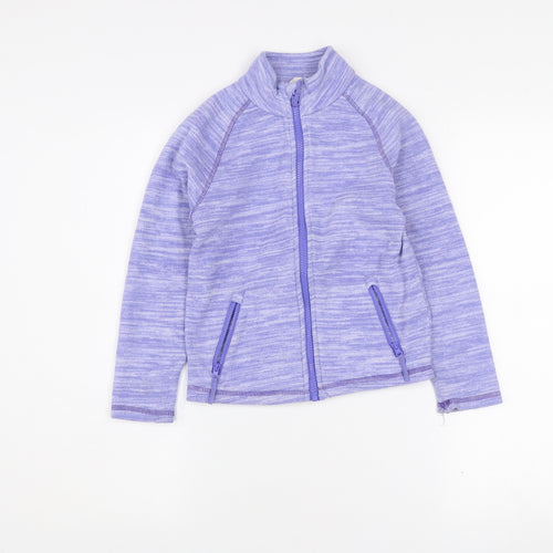 Mountain Warehouse Girls Purple Full Zip Fleece Jacket 7-8 Years