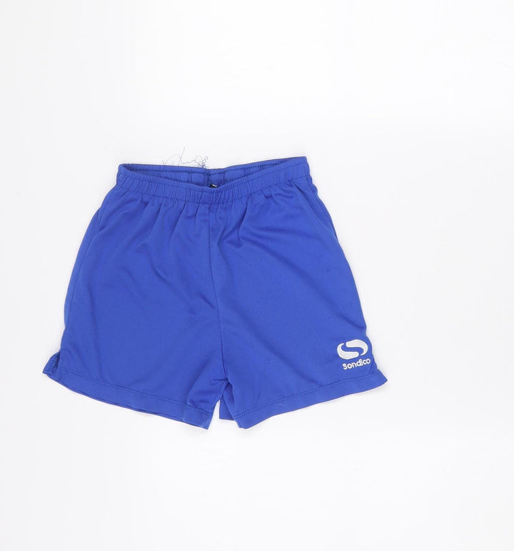 Sondico Boys Blue 5-6 Years Athletic Shorts 100% Polyester Lightweight