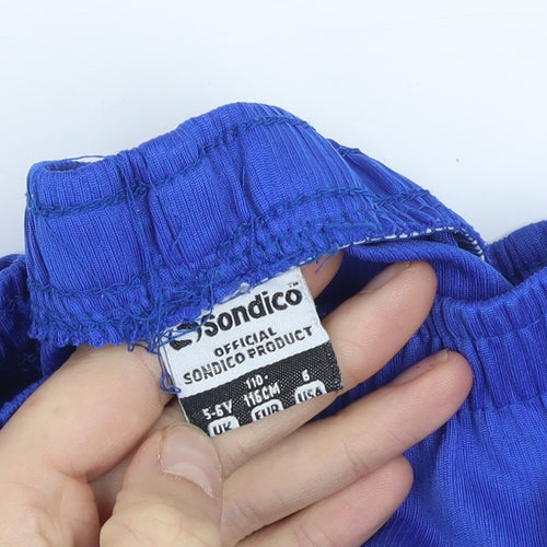 Sondico Boys Blue 5-6 Years Athletic Shorts 100% Polyester Lightweight