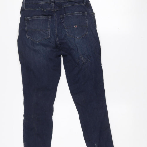 Tommy Jeans Women's Blue High Rise Skinny Fit Denim Jeans Size 28