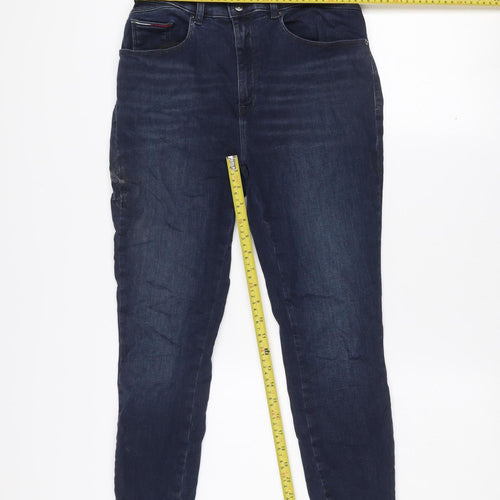 Tommy Jeans Women's Blue High Rise Skinny Fit Denim Jeans Size 28