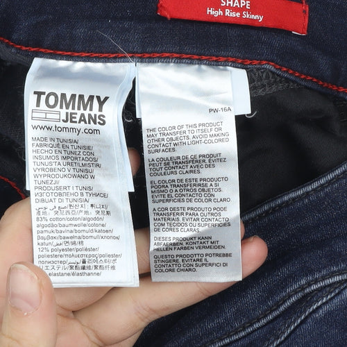 Tommy Jeans Women's Blue High Rise Skinny Fit Denim Jeans Size 28