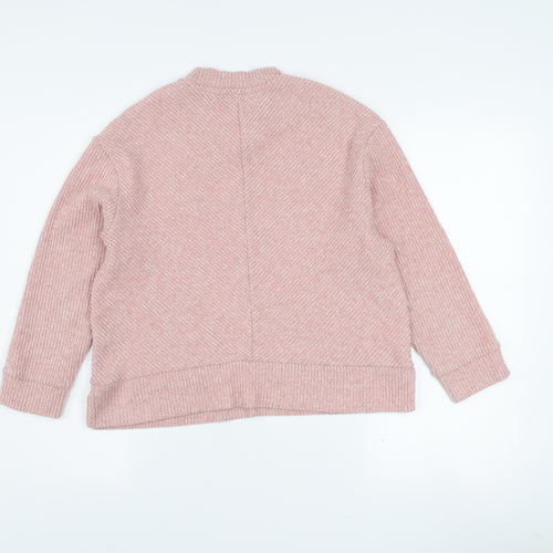 Dunnes Stores Womens Pink Mock Neck Knit Jumper Size S
