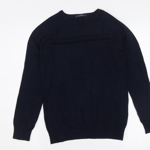 Dunnes Women’s Navy Blue Viscose Knit Pullover Jumper Small