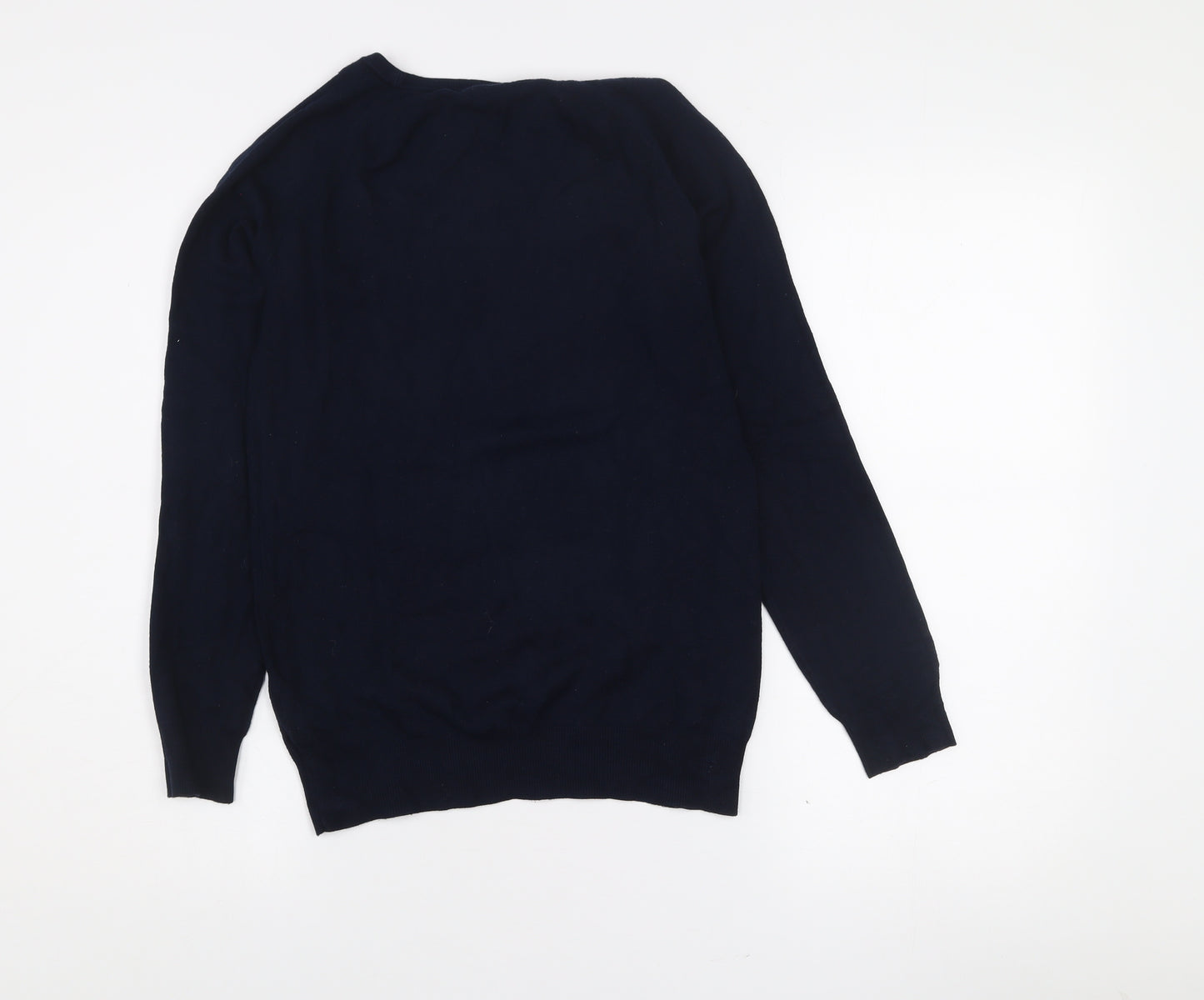 Dunnes Women’s Navy Blue Viscose Knit Pullover Jumper Small