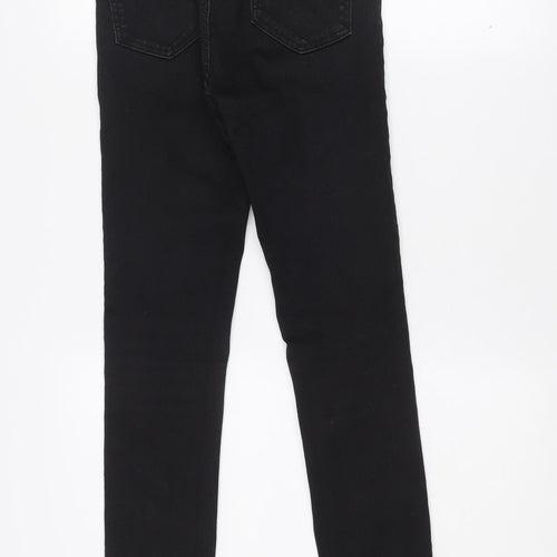 Gallery Womens Black Skinny Jeans UK 10 Stretch Denim Mid Rise