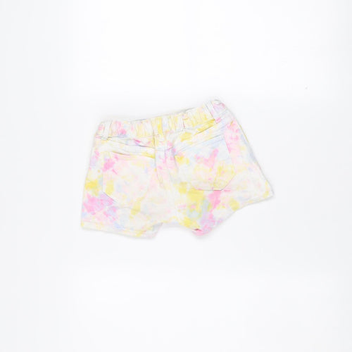 GAP Girls Multicoloured Tie-Dye Denim Hot Pants Shorts Size 10 Years