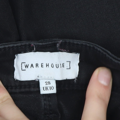 Warehouse Women’s Black Skinny Jeans Size 10 Slim Fit Denim
