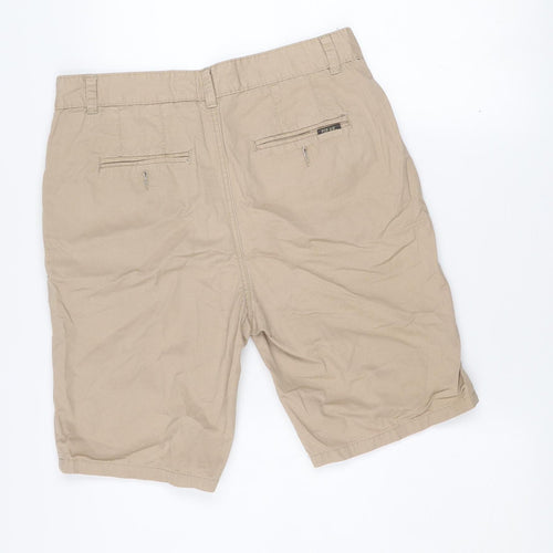 Pop Air Men's Beige Chino Bermuda Shorts Size 32 Cotton Casual