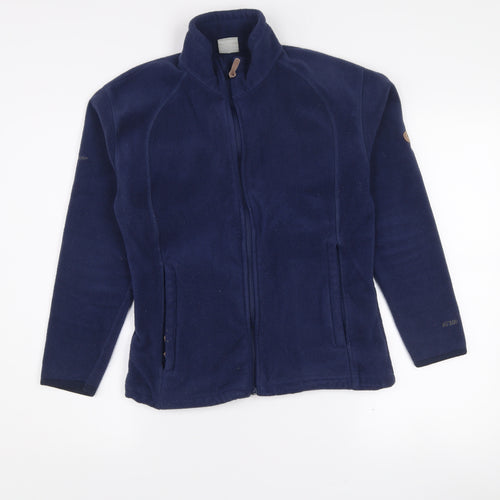 Trespass Women's Blue Fleece Jacket Size 12 Full Zip Outdoor Coat