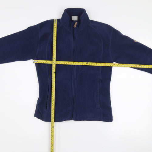 Trespass Women's Blue Fleece Jacket Size 12 Full Zip Outdoor Coat
