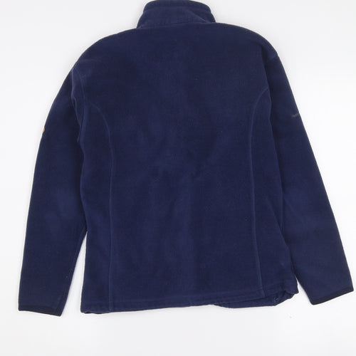 Trespass Women's Blue Fleece Jacket Size 12 Full Zip Outdoor Coat