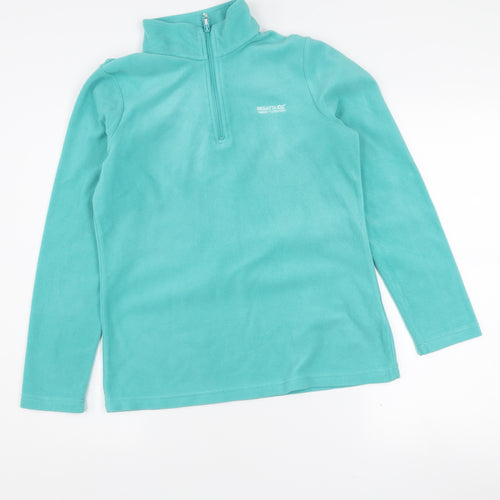 Regatta Women’s Blue 1/4 Zip Fleece Sweatshirt UK 10