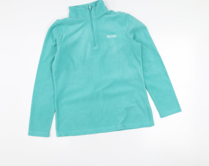 Regatta Women’s Blue 1/4 Zip Fleece Sweatshirt UK 10