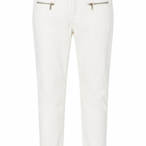 Savida Women's White Skinny Stretch Jeans Size 10 Zip Detail