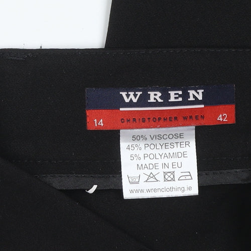 Christopher Wren Women’s Black Regular Fit Trousers Size 14 Workwear
