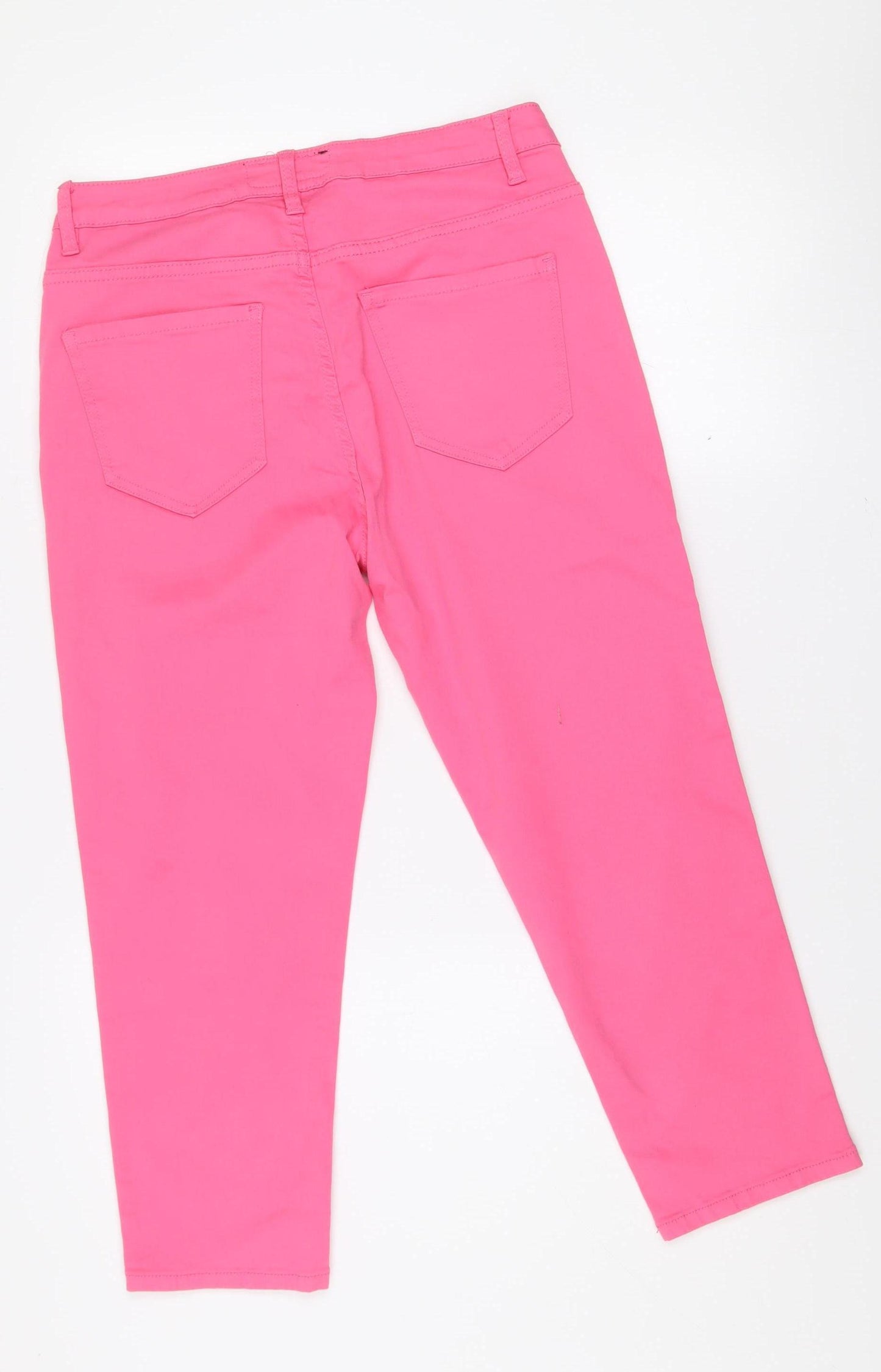 Paco Boutique Women’s Pink Straight Stretch Jeans Size 14