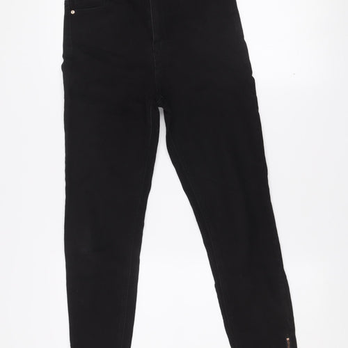 Denim Co. Women's Black Skinny Jeans Size 10 Ankle Zip Stretch