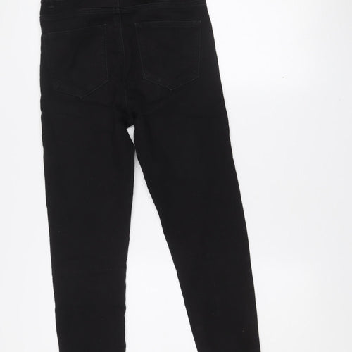Denim Co. Women's Black Skinny Jeans Size 10 Ankle Zip Stretch