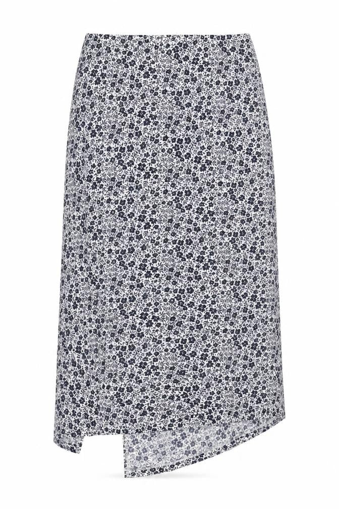 Savida Women Blue Floral Stretch Pencil Skirt Size 14