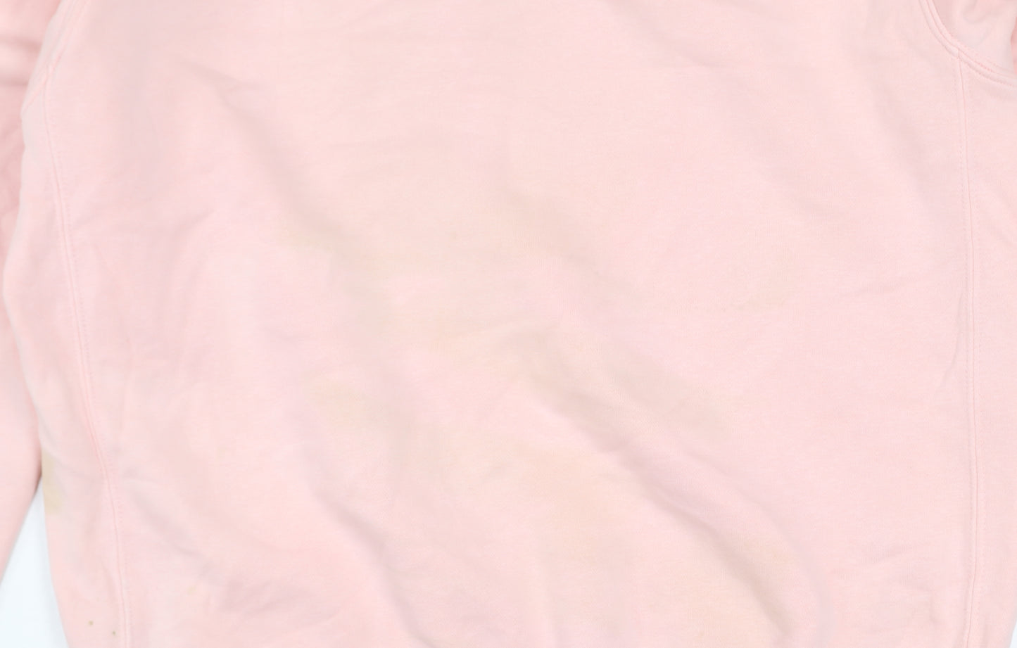 Nike Women Pink Cotton Pullover Sweatshirt Size S Crew Neck