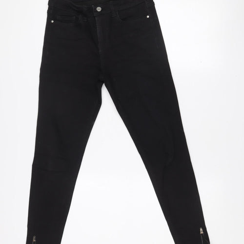 Savida Women’s Black Ankle Grazer Slim Fit Jeans Size 10