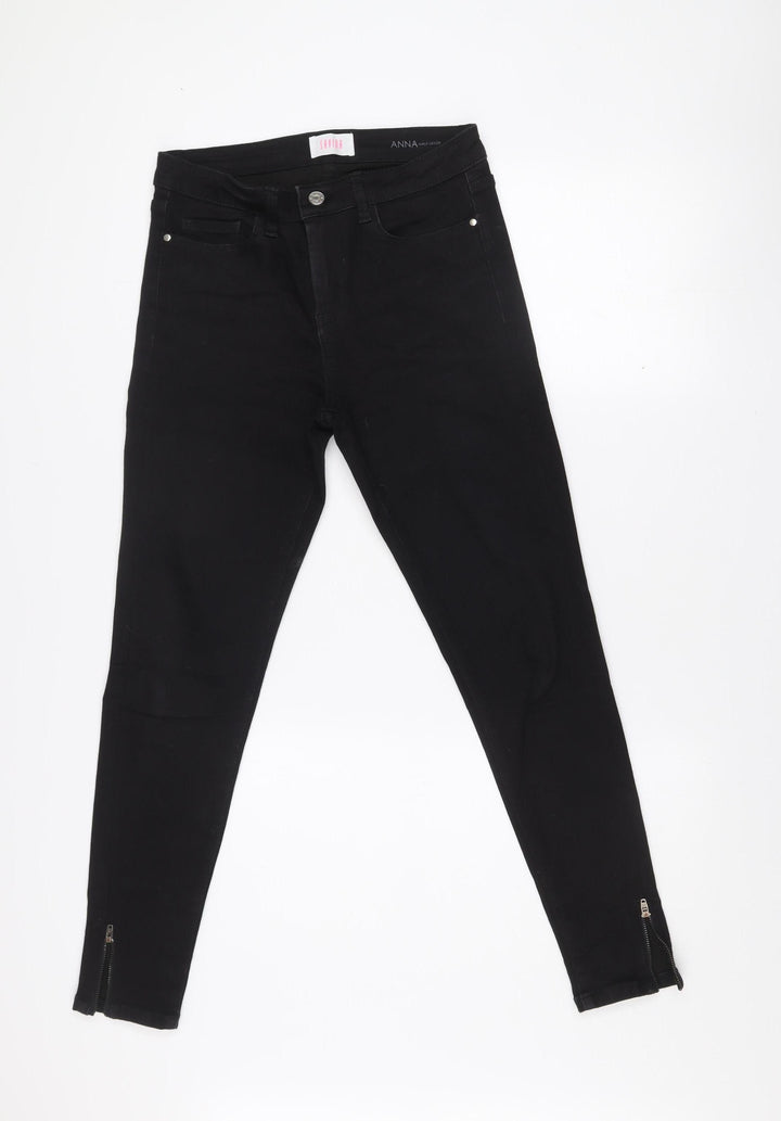 Savida Women’s Black Ankle Grazer Slim Fit Jeans Size 10
