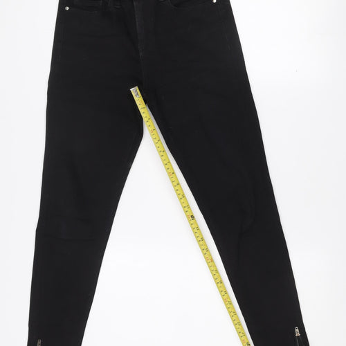 Savida Women’s Black Ankle Grazer Slim Fit Jeans Size 10