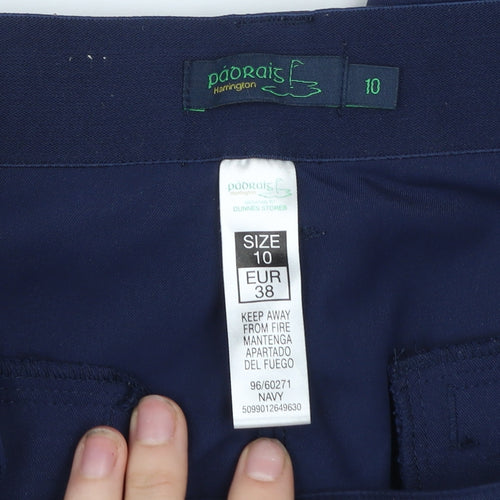 Pádraig Harrington Navy Blue Women's Chino Trousers Size 10
