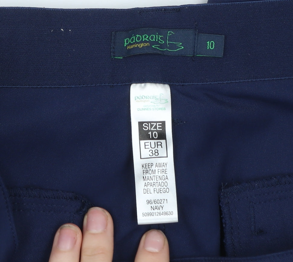 Pádraig Harrington Navy Blue Women's Chino Trousers Size 10