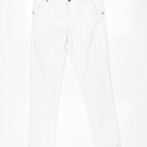 Denim Co Women’s White Mid Rise Skinny Jeans Size 10