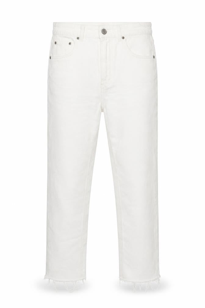 Pull&Bear Women's White Straight Regular Fit Jeans Size 10