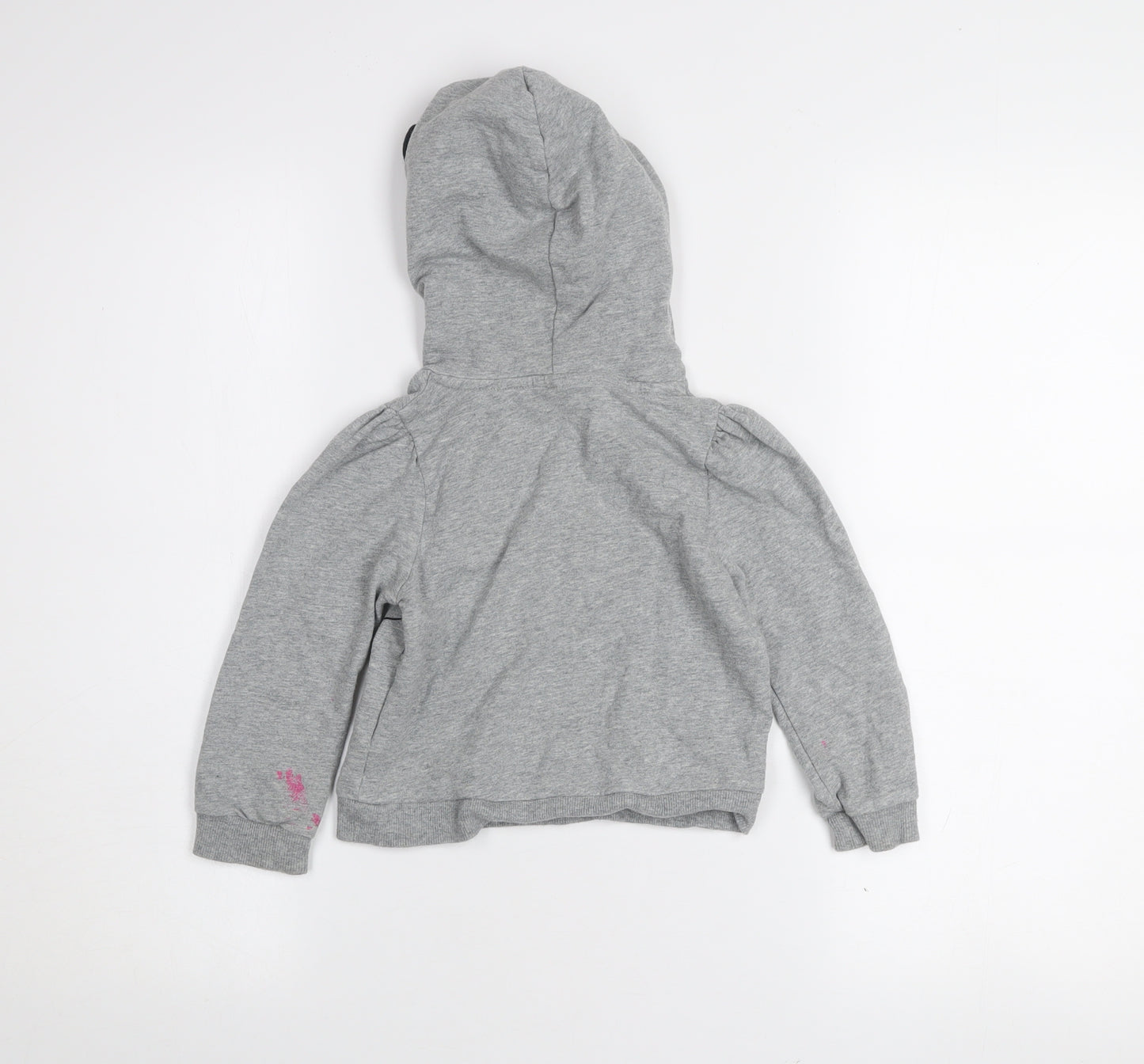 name it Girls Grey Minnie Mouse Pullover Hoodie 2-3 Years Hooded Sweatshirt